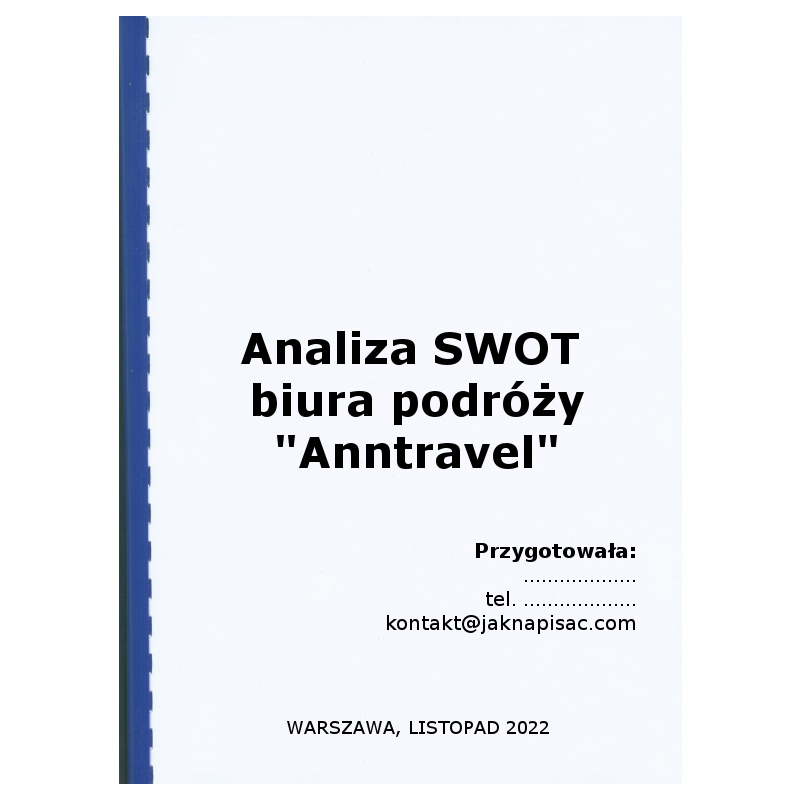 Analiza SWOT biura podróży "Anntravel"