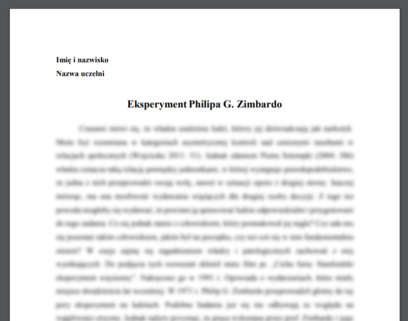 Eksperyment Philipa G. Zimbardo