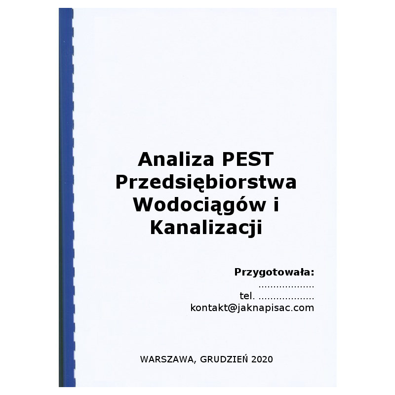 Analiza PEST Przedsiębiorstwa Wodociągów i Kanalizacji