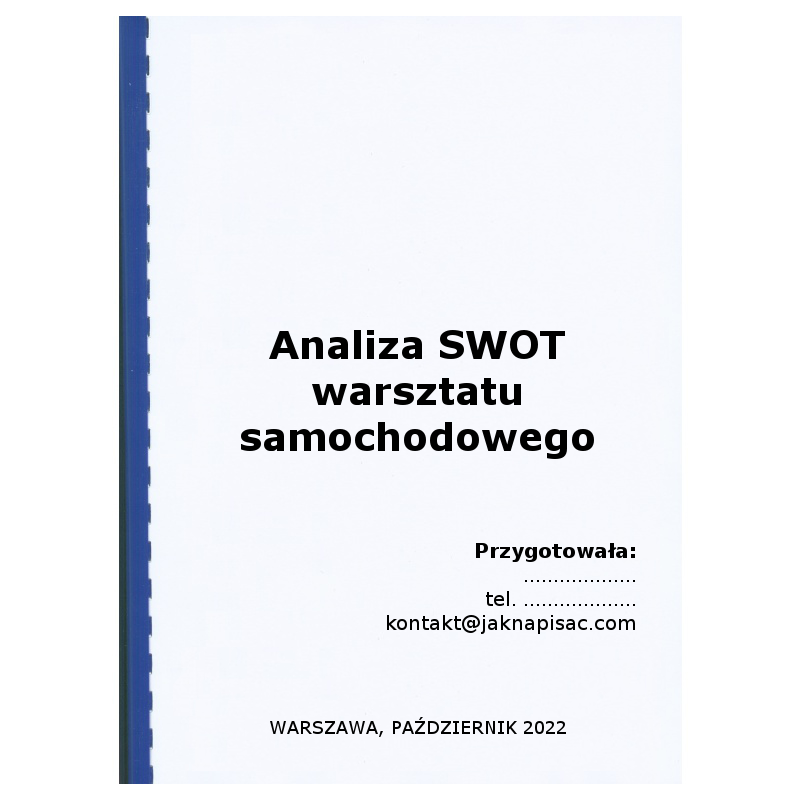 Analiza SWOT warsztatu samochodowego „Primo”